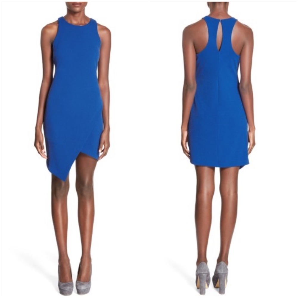 Leith Stretch Crepe Mini Dress